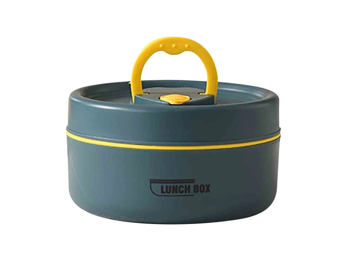 Conjunto 4 Peças Marmitas Térmicas Empilháveis - Recipientes Em Aço Inox Anti-fuga Para Adultos E Crianças