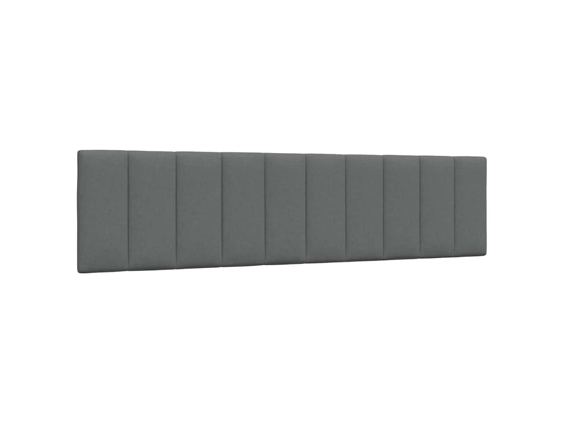 Vidaxl Almofadão De Cabeceira Hanko 200 Cm Tecido Cinzento-escuro