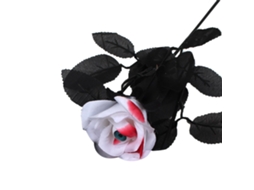 Laxiscreed Batom Vermelho Com Contas Pretas E Brancas Para Decoração De Halloween