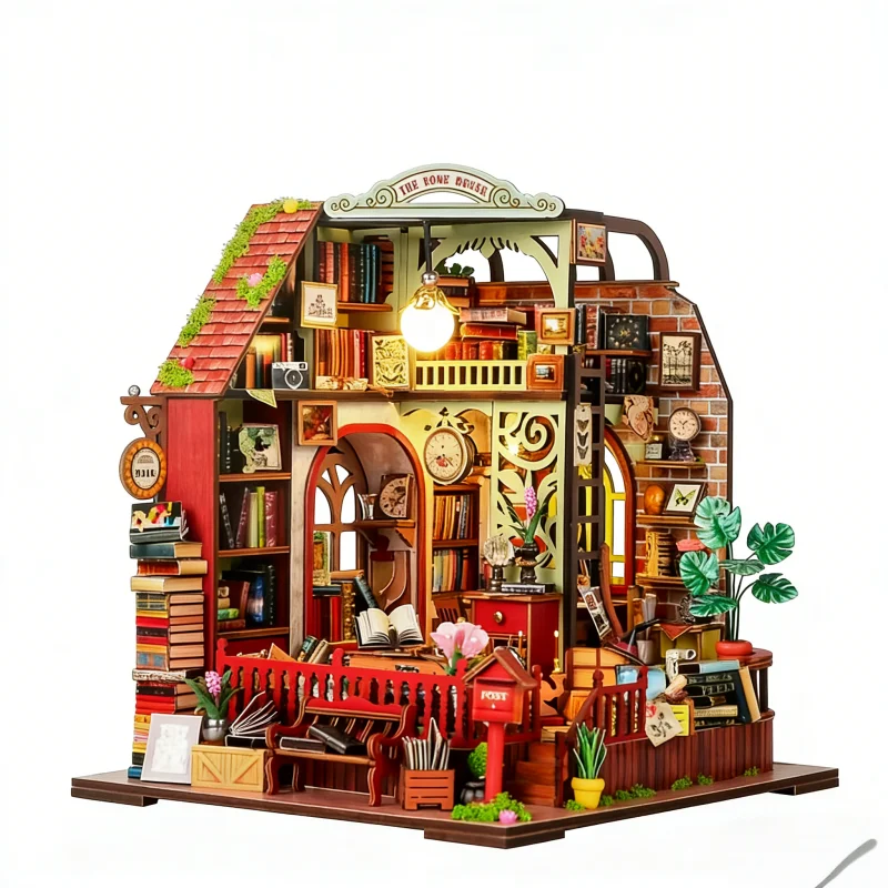 Kit para Montar um Cantinho de Leitura 3d de Madeira para Aliviar o Estresse. MDUG