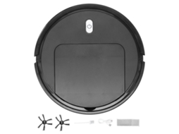 Aspirador Robot Inteligente com Bateria 90min Usb Preto S/MARCA