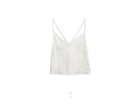 Top De Mulher Weili Zheng Damascato Algodão Branco (s)