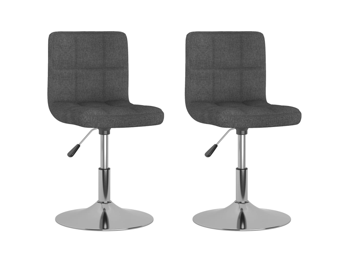 Dining Chair, Dining Chairs Vidaxl Cinzeto Tecido (n/a)