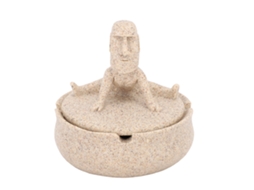 Cinzeiro de Abóbora com Tampa 12cm, Material Abs, Resistente ao Calor, Versátil para Fumar