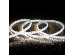 Fita Led 220V Smd2835 120Led/M Branco Frio Ip65 Largura 12Mm Corte 100Cm LEDKIA