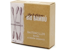Higienizador de Ouvidos BIOBAMBÚ Bambu e Botões de Algodão Orgânico (100 Un)