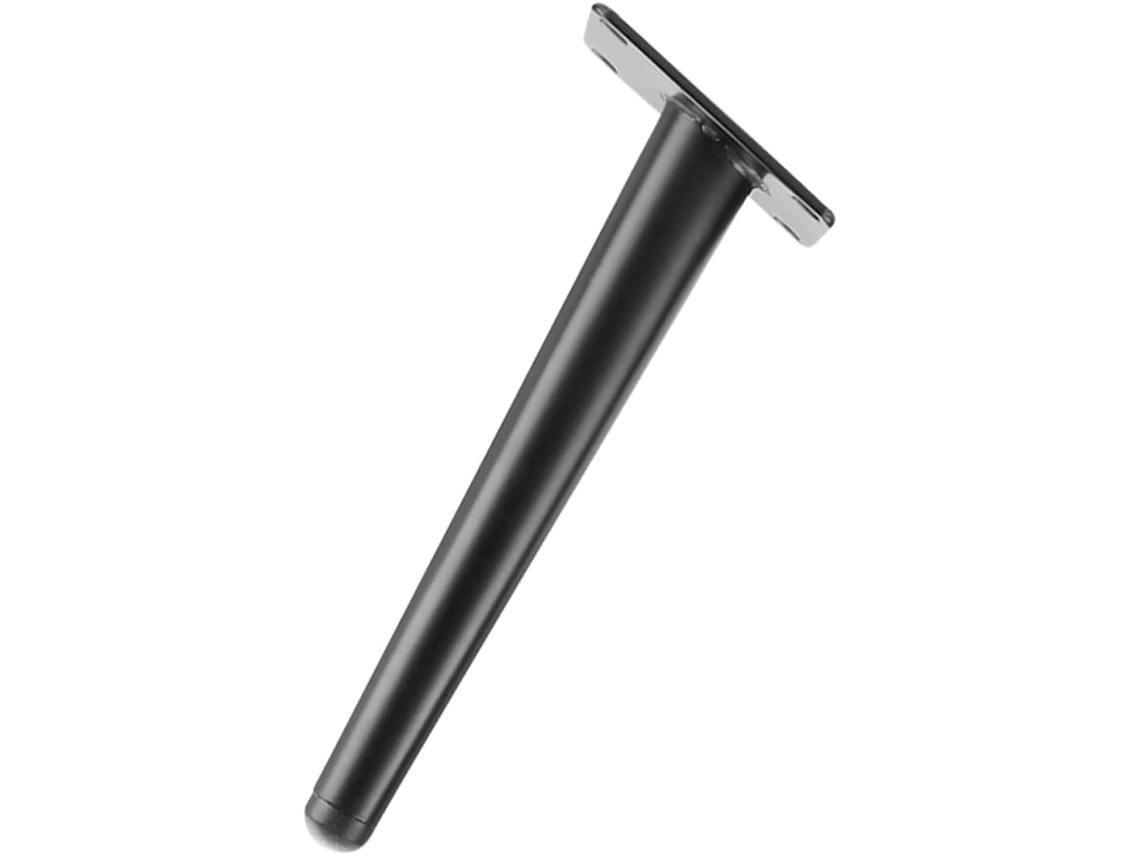 Pés De Mesa Metal Shineofi, Suportes Para Móveis, 45cm, Cônicos, Em Metal Preto, Acessório Para Mesa De Escritório Faça
