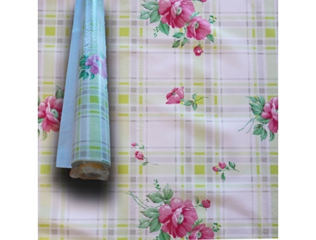Toalha de Mesa TEYKOS Mega Stock Rolo Metros Alt Oleada Residências PVC Rosa (A140 cm 140 cm)