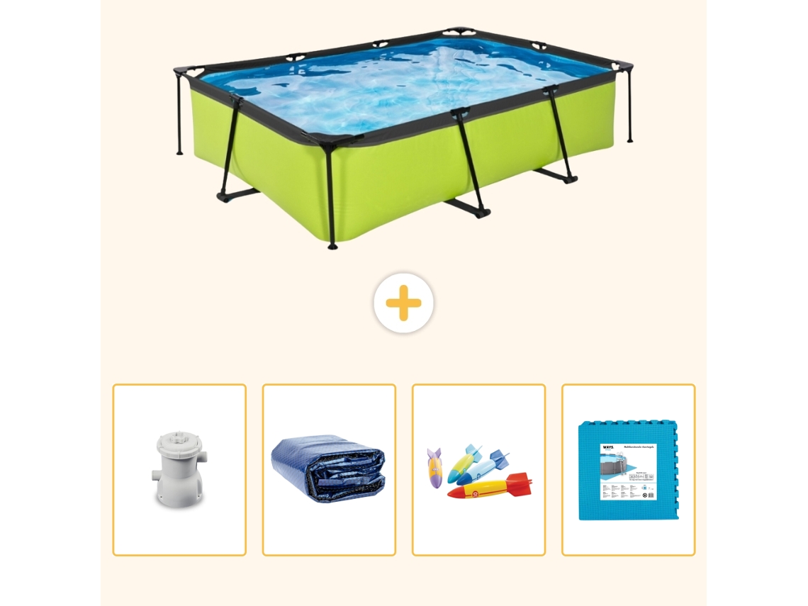 Exit-toys Piscina Exit Retangular - 300x200x65 Cm - 5-peças S229