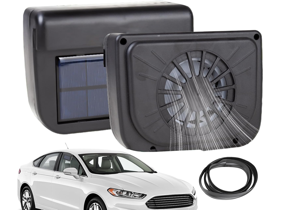 Ventilador Solar Para Carro Portátil Janela De Veículo Ventilação 10w Sistema Refrigeração Sedãs E Vans