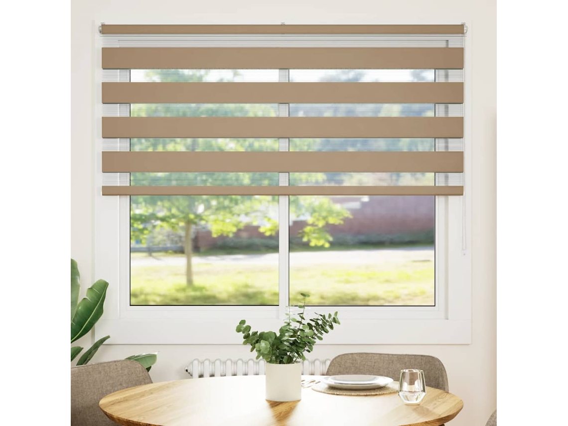 Cortina de Zebra - Persiana 165x150 Cm Largura do Tecido 160,9cm Poliéster HARLANV1