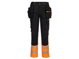 Calça Artesanal Com Coldre Removível De Alta Visibilidade Dx4 Laranja Preto / 44