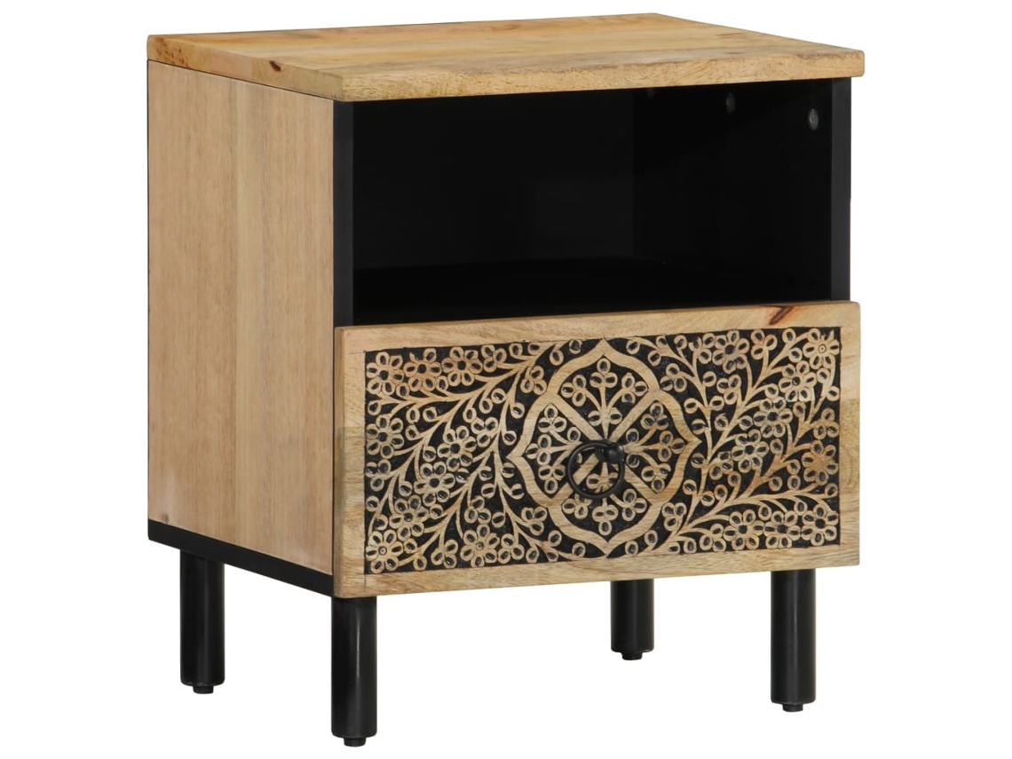 Bedside Cabinet, Bedside Cabinets Vidaxl Marrom Madeira (n/a)