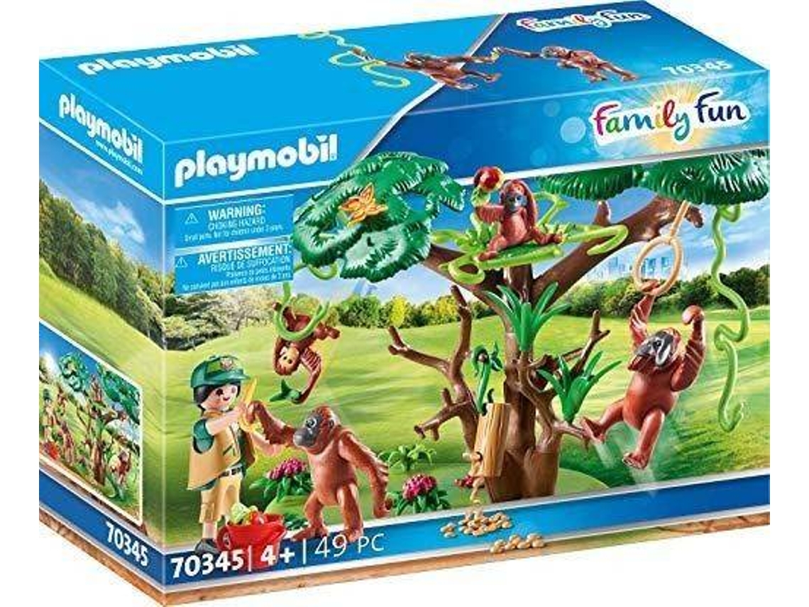 PLAYMOBIL PLAYMOBIL 70345 Orangotangos Com Árvore (Idade Míninima: 4 Anos - 49 Peças)