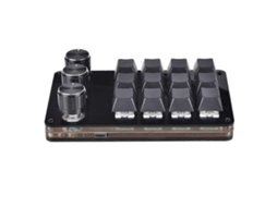 Teclado Mecânico De Programação Macro, 12 Teclas, 3 Botões, Mini Teclado Para Jogos, Hot Swap, Teclado Faça Você Mesmo Everley891