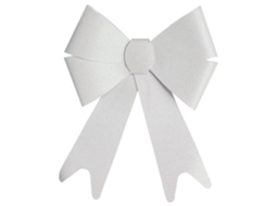Enfeites de Natal FÉÉRIC LIGHTS AND CHRISTMAS Laço decorativo com brilho 30 x 19 cm (Branco)