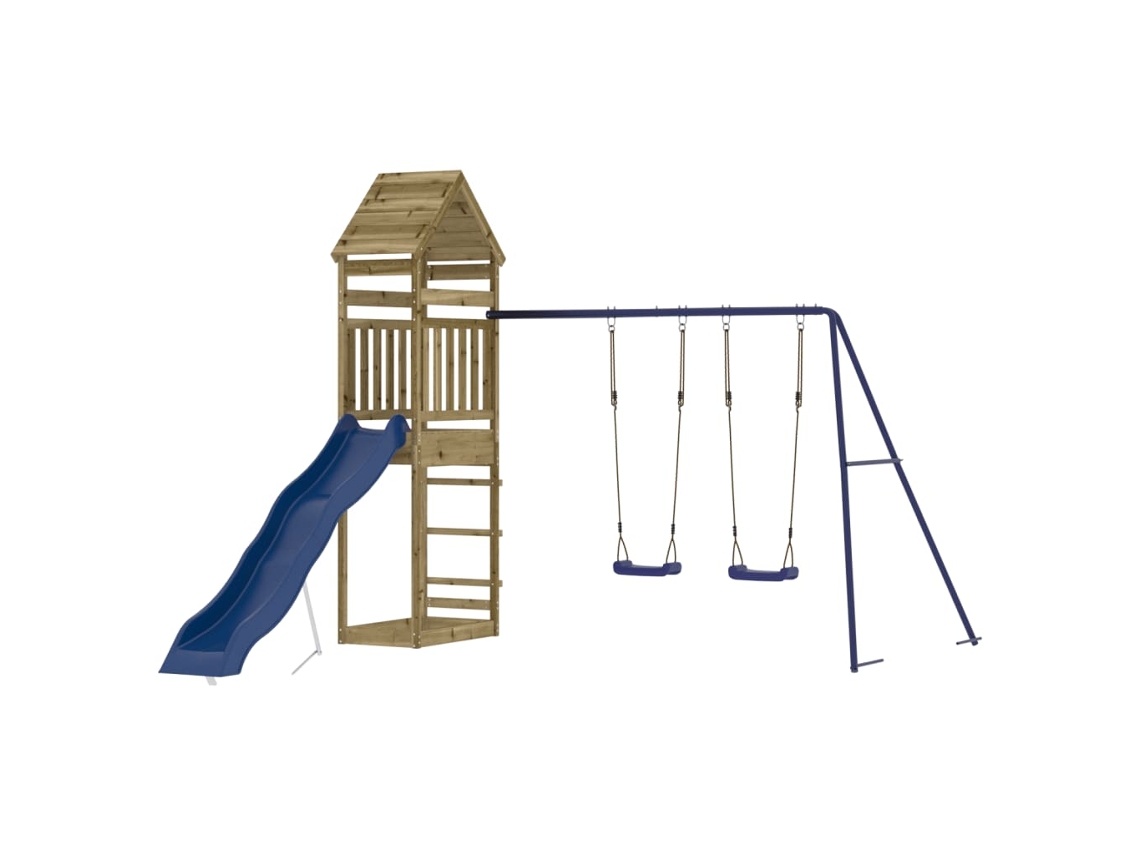 Outdoor Playset, Outdoor Playsets Vidaxl Marrom Madeira De Pinho Impregnada (n/a)