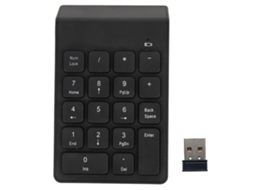 Teclado Numérico Sem Fio Com Receptor Usb 18 Teclas À Prova De Água Para Games E Escritório