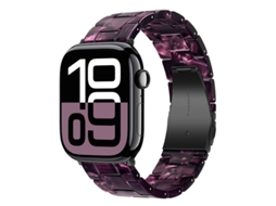 Bracelete Para Apple Watch 38/40/41/42mm Roxo Preto Cuich