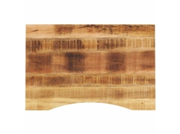 Vidaxl Tampo De Mesa Com Curva 90x50x2,5 Cm Mangueira Áspera Maciça