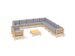 Garden Lounge Set, Garden Lounge Sets Vidaxl Cinzeto Madeira De Pinho (n/a)