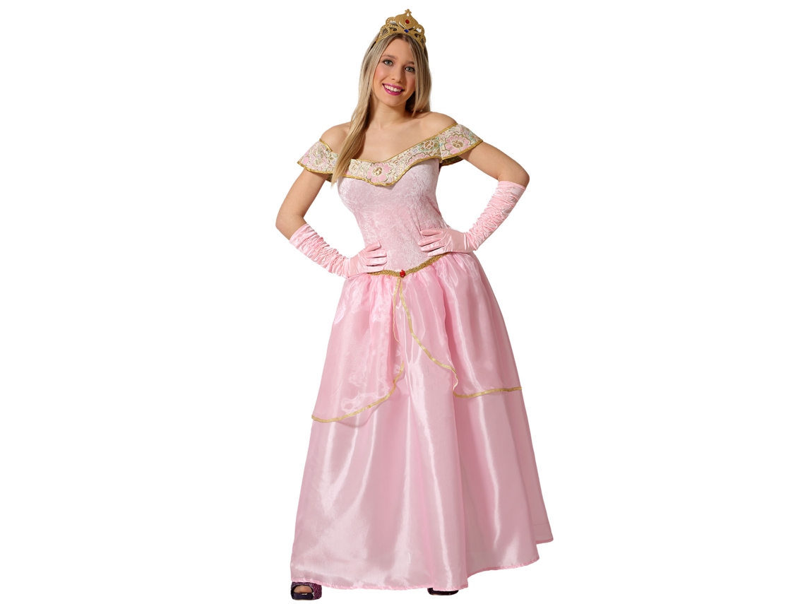 Fantasia Princesa Rosa Mulher Vestido Adulto XL ATOSA