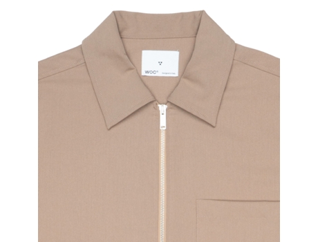 Blusão De Homem Woc Overshirt Nylon Bege (m)
