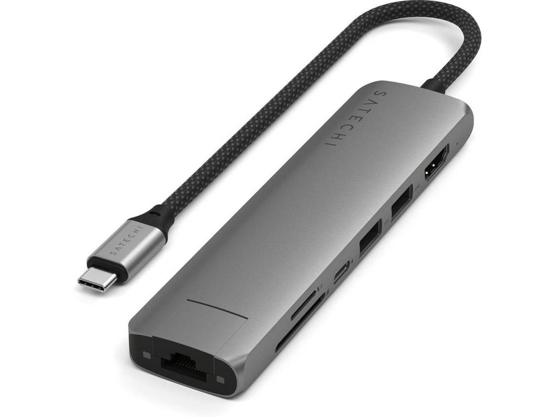 Hub SATECHI Usb-C Slim Multiportas (7 em 1