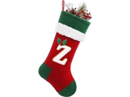 Meia De Natal De 18 Polegadas Com Monograma Z