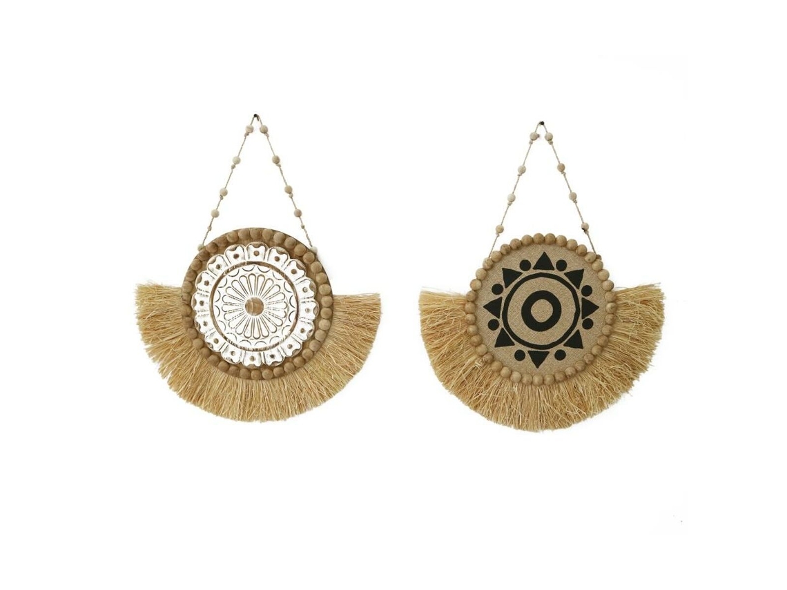 Decorações de Parede DKD HOME DECOR (Fibra - Multicor)