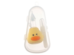 Mali aspirador Nasal Manual Bebê Silicone Macio Anti refluxo Sução Muco Amarelo