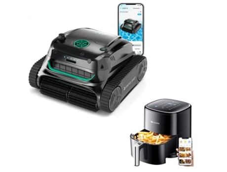 Proscenic T22 Wybot S2 Robô Aspirador de Piscina e Fritadeira a Ar de Alta Qualidade com Tecnologia Semi-Cabo