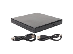 Lurelia Leitor Dvd Externo Usb 2.0, Unidade Cd/dvd Portátil De Baixo Ruído Para Laptop E Pc