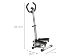 Stepper Residencial Com Alças Para Treino De Pernas E Glúteos, Tela Lcd, Velocidade Ajustável, Fitness Prático.