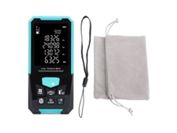 Medidor digital de distância, 0.05-120m, LCD 2.4 polegadas, alta precisão, portátil, IP54, funções diversas YURU
