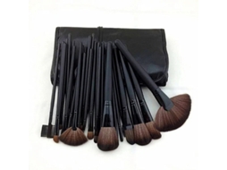 Conjunto de 24 Pincéis de Maquiagem Profissionais : Pincel para Sobrancelhas, Pincel para Base, Pincel para Sombra. MDUG (branco)