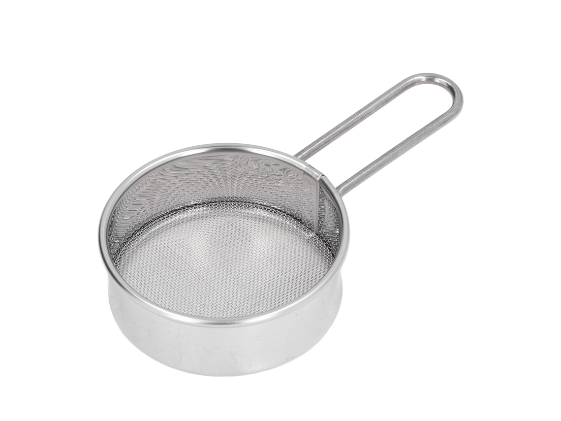 Peneirador de Farinha Redondo Mini 304 Inox 40 Malhas Pequeno Profissional para Padarias Casas | S/MARCA
