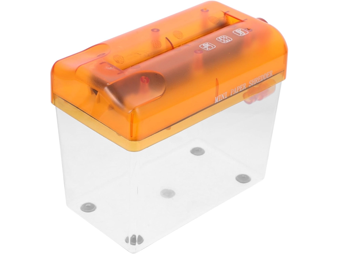 Inoomp Déchiqueteuse Manuelle Compacte For Documents Boîte De Rangement Interne En Abs, Protection