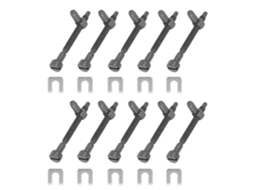 Kit de 10 parafusos para ajuste do tensionador, compatível com Husqvarna CHABERLU