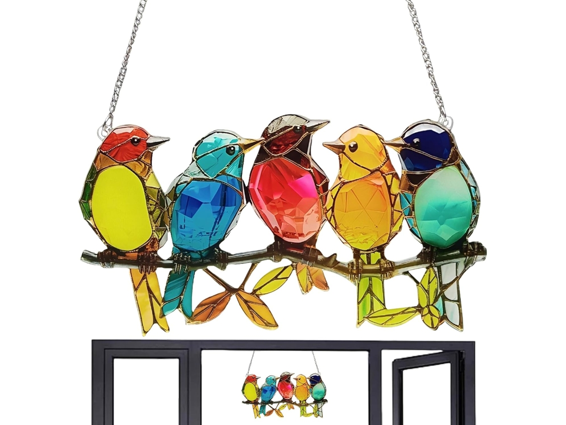 Ornamento Genérico Pingente com Figura, Elegante Decoração Suspensa com Tema da Natureza, Apanhador de Sol em Forma CHABERLU