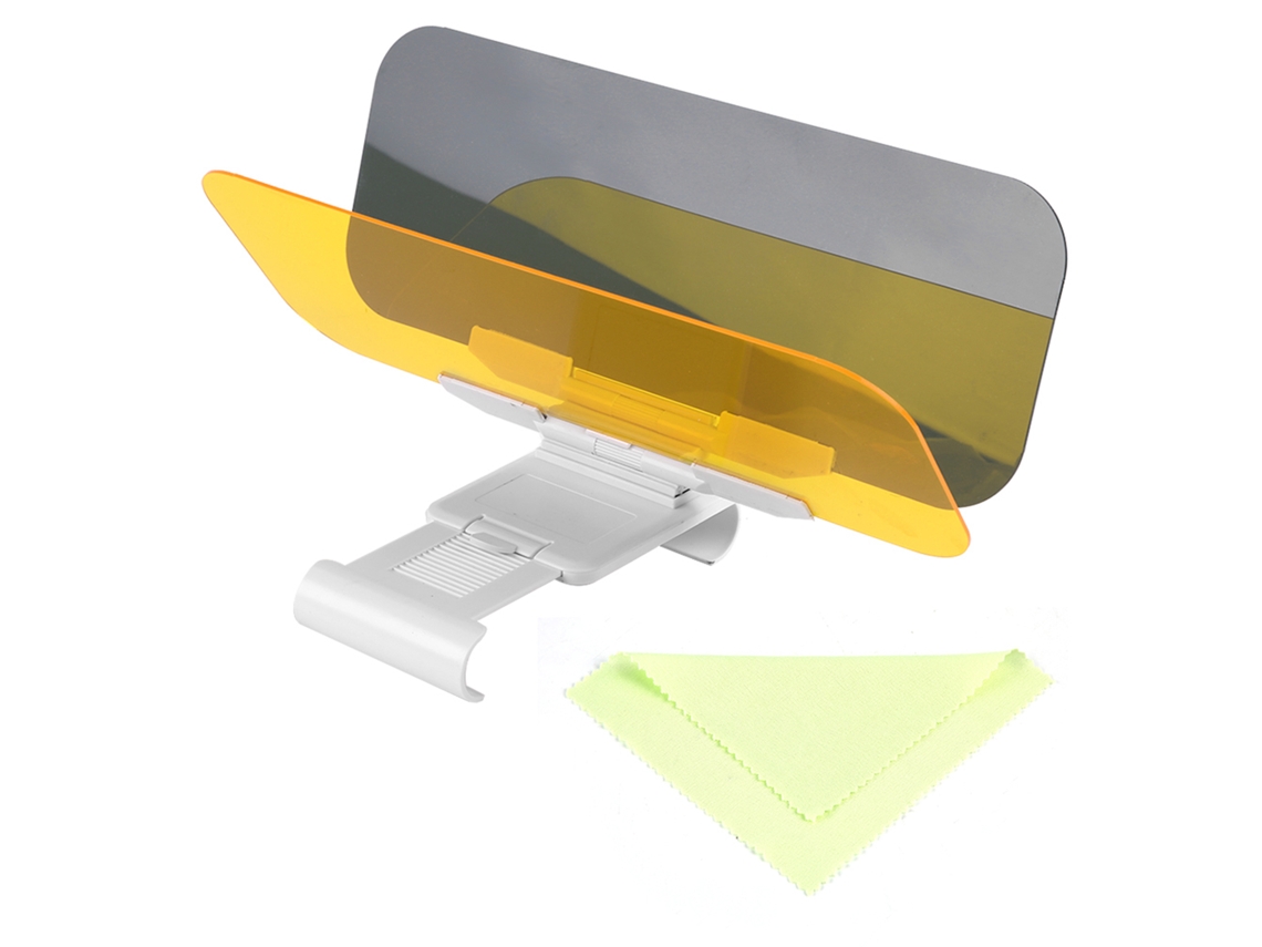 Extensor De Quebra-sol Automotivo Antirreflexo 2 Em 1 Transparente