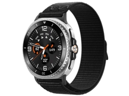 Bracelete para Samsung Galaxy Watch 8 / 8 Classic Nylon com Fecho de Velcro Preto Escuro XIAOMOYU