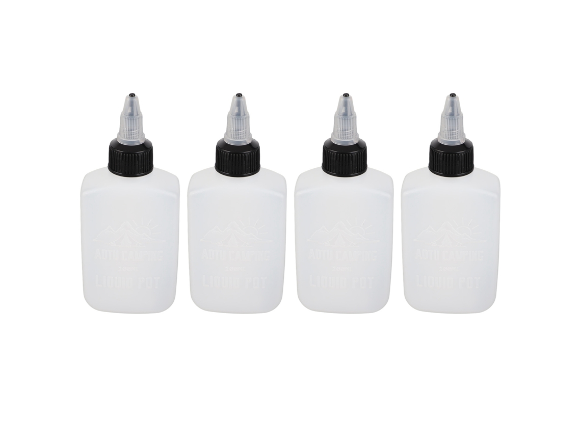 4 Garrafas de Tempero 100ml Reutilizáveis S/MARCA