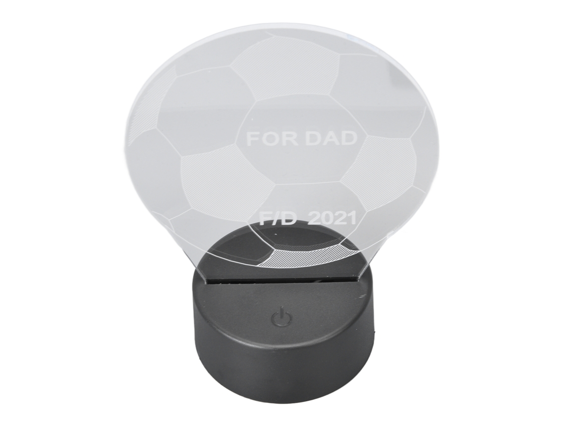 Laxiscreed Luz Noturna 3d De Futebol Com Led Multicolorido E Interruptor Táctil Para Quarto Adulto E Infantil