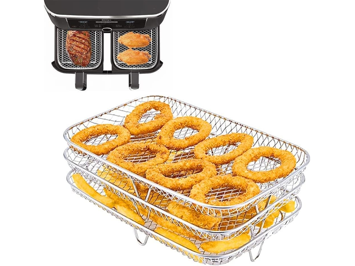 Grelha Para Fritadeira A Ar, Grelha De Aço Inoxidável, Grelha Para Torradas De Várias Camadas, Acessórios Para Fritadeira, Grelhar, Cor 1