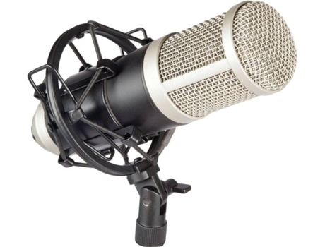 Microfone Condensador  QMC01-USB Studio (Com Fio - Frequência: 20Hz - 20 kHz)
