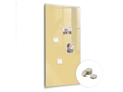 Quadro De Vidro Magnético Creme Para A Sala De Estar Espelharte (60x120 Cm)