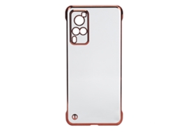 Capa de Celular LAXISCREED para Vivo X60 Transparente Eletroplatada