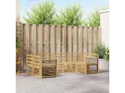 Vidaxl Conjunto De Sofás Para Exterior 6 Unid. Branco