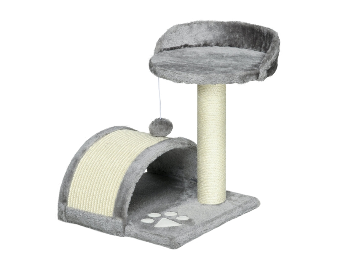 Torre 46cm C/ Toca, Bola Sisal Cinza 4kg VOLTEDGE